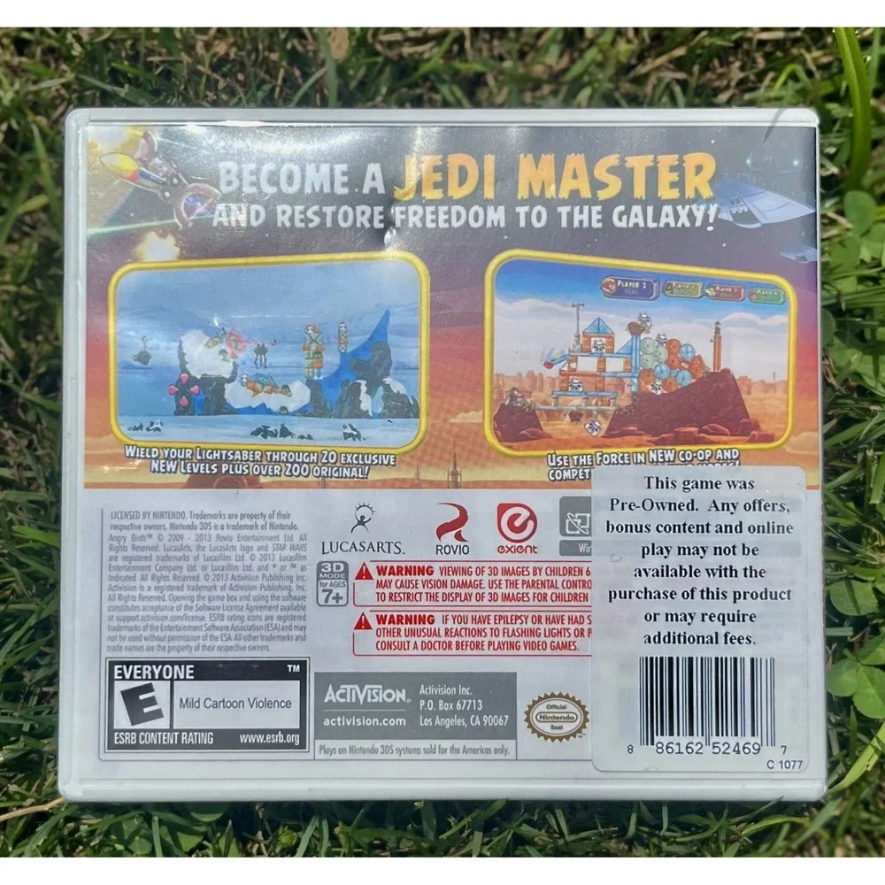 Angry Birds Star Wars Nintendo 3DS Video‎ Game Complete Activision Exclusive